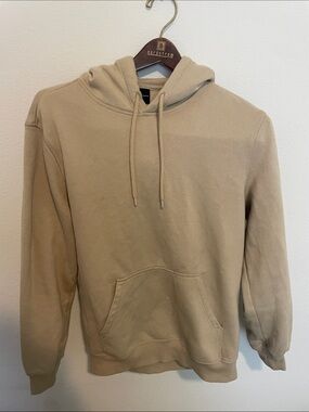Men's Hooded Pullover Sweatshirt - Tan